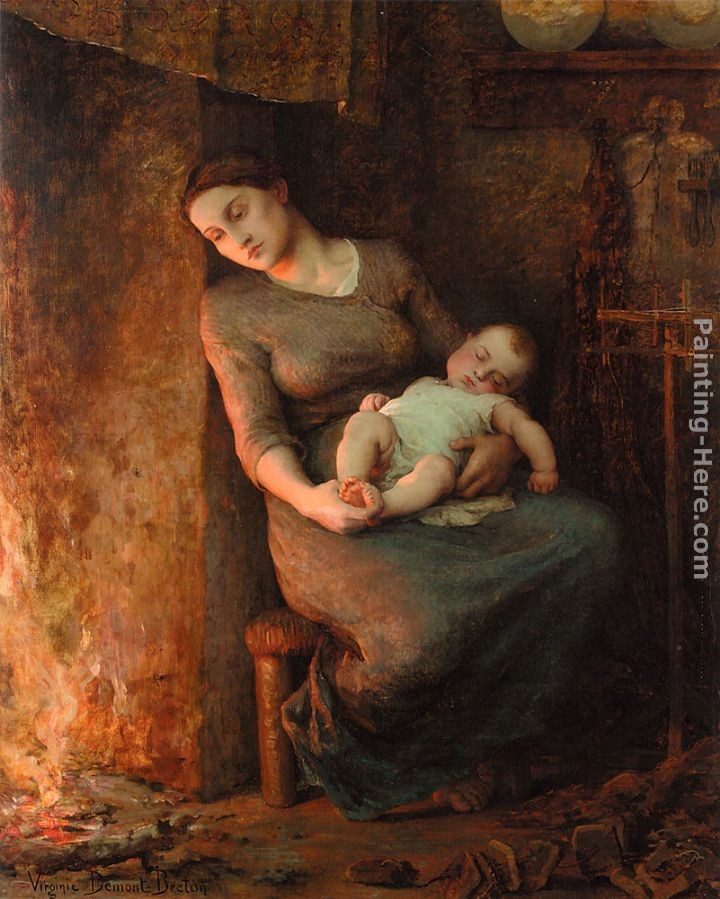 Virginie Demont-Breton L'homme est en mer